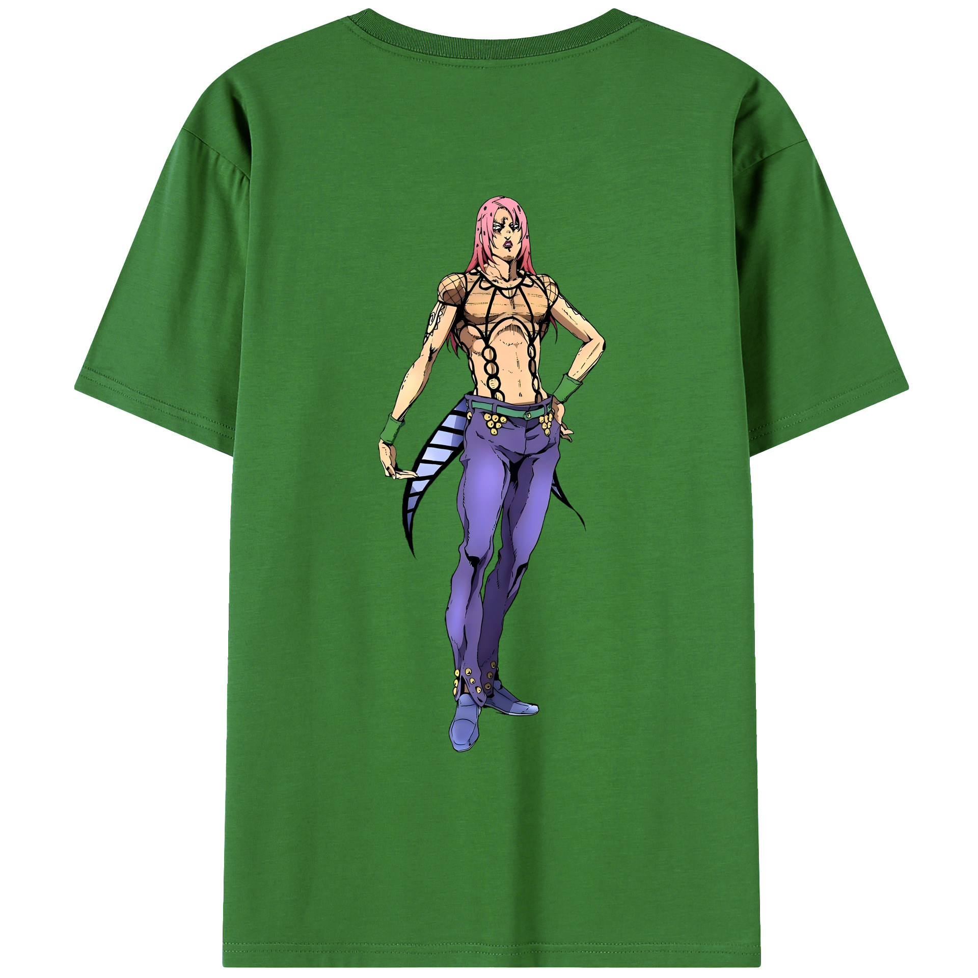 （画像用） ジョジョの奇妙な冒険 ビネガー?ドッピオ JoJo's Bizarre Adventure Vinegar Doppio レディース半袖Tシャツ(バックプリント)
